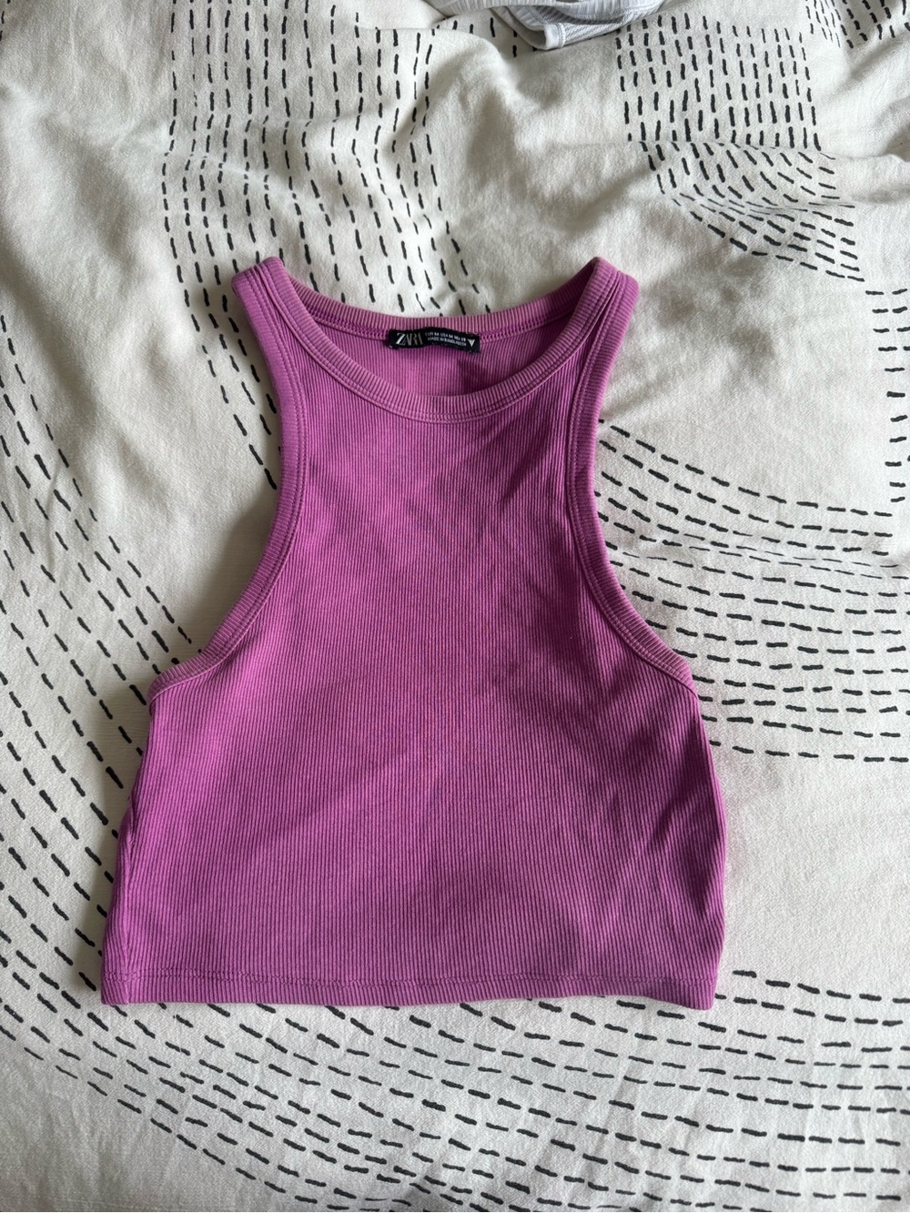 Zara Purple Crop Tank Top